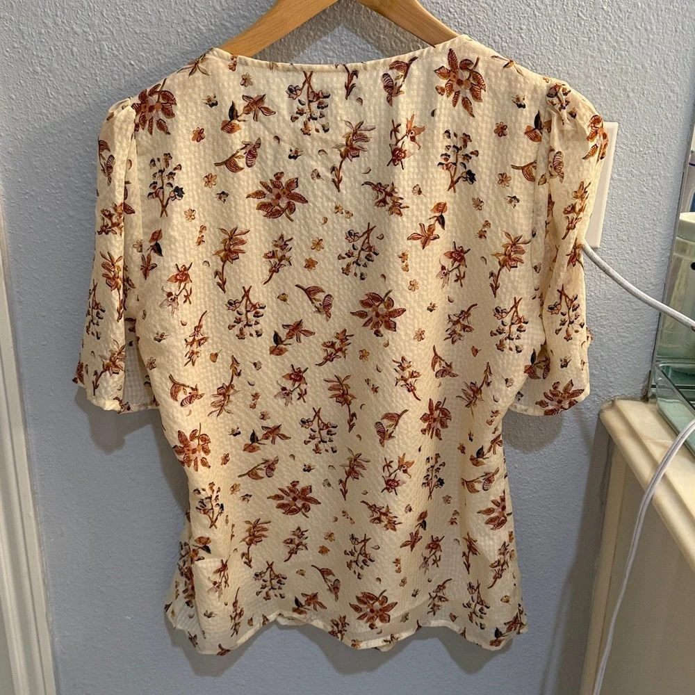 Madewell cream blouse